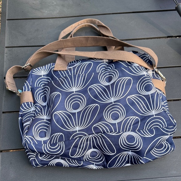 Orla Kiely Navy and White Patterned Baby Bag - Picture 3 of 4